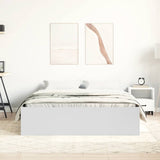 Bed Frame without Mattress White 135x190 cm Double Double 3203908