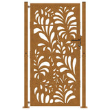 Garden Gate 100x175 cm Weathering Steel Wave Design 4100977