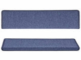 Stair Mats 15 pcs 65x21x4 cm Blue Rectangular Edge 134574