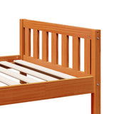 Children's Bed without Mattress Wax Brown 80x200 cm Solid Wood Pine 855026