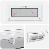 Basement Window Internal Colour White RISOR 80 x 40 cm 42052415