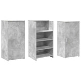 Reception Desk Concrete Grey 155x50x103.5 cm Engineered Wood 3324199