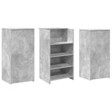 Reception Desk Concrete Grey 155x50x103.5 cm Engineered Wood 3324199