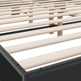 Bed Frame without Mattress Black 160x200 cm 3280182