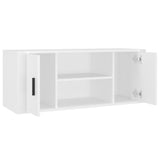 ZNTS TV Cabinet White 100x35x40 cm Engineered Wood 823091