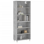 Highboard Concrete Grey 69.5x32.5x180 cm Engineered Wood 3189553
