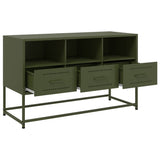TV Cabinet Olive Green 100.5x39x60.5 cm Steel 846546