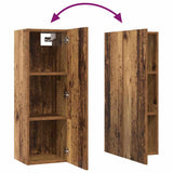 TV Cabinet Set Wall-mounted 10 pcs Old Wood Engineered Wood 3393150