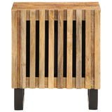 Bedside Cabinet 40x34x46 cm Solid Wood Rough Mango 377416
