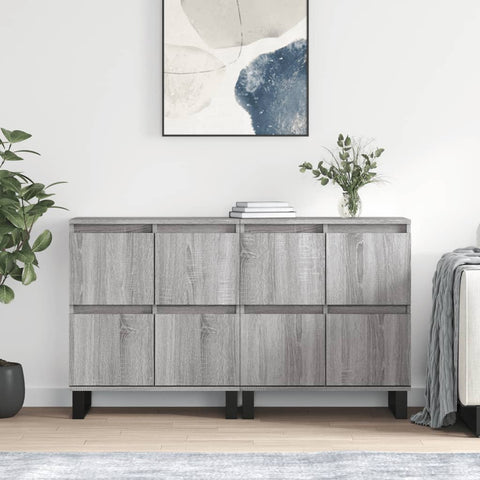 Sideboards 2 pcs Grey Sonoma Engineered Wood 3190187