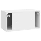 Wall-Mounted TV Cabinet High Gloss White 59.5 x 31 x 30 cm 898539