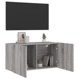 TV Cabinet Wall-mounted Grey Sonoma 80x30x41 cm 836962