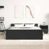 Bed Frame without Mattress Black 135x190 cm Double 3203790