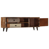 TV Cabinet 118x30x40 cm Solid Mango Wood 247330