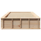 Bed Frame Brown 90 x 190 cm Solid Pine Wood 3385739