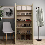 Shoe Cabinet Sonoma Oak 80x35.5x180 cm Engineered Wood 800291