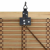 Roller Blind Natural and Brown 120 x 220 cm Bamboo 42006905