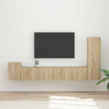 TV Cabinet Set Wall-mounted 3 pcs Sonoma Oak Engineered Wood 3409017