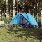 ZNTS Camping Tent Dome 3-Person Blue Quick Release 4004194