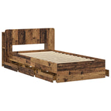 Bed Frame with Storage Old Wood 80 x 200 cm Engineered Wood 3433915