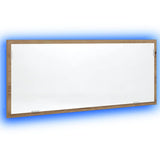 LED Bathroom Mirror Artisan Oak 100x8.5x37 cm Engineered Wood 856276