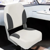 Foldable Boat Seat 1 Set Low Backrest with Fixing Strap 3284293