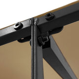 Canopy Taupe 4x3 m 180 g/m Fabric and Steel 362396