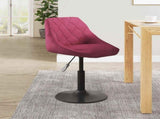 Bar Stool Wine Red Velvet 335322