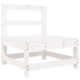 5 Piece Garden Sofa Set White Solid Wood Pine 3250501