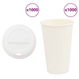 Paper Coffee Cups with Lids 1000 pcs 16oz 400ml 3325218