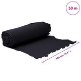 Geotextile Membrane Black 1 x 50 m Polyester Fibre 4009855
