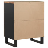 Bedside Cabinet 50x33x62cm Solid Wood Reclaimed&Engineered Wood 350662