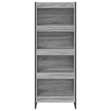 Book Cabinet Grey Sonoma 60 x 30 x 155 cm Engineered Wood 886399
