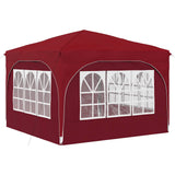 Pop-up Party Tent 290 x 290 x 245 cm Burgundy 42019873