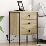Bedside Cabinet Sonoma Oak 42 x 41 x 61 cm Engineered Wood 859482