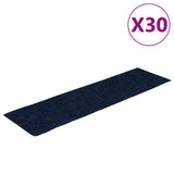 Stair Mats Self-adhesive 30 pcs 76x20 cm Navy Rectangular 3365731