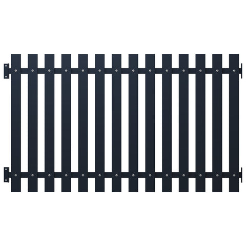 ZNTS Fence Panel Anthracite 170.5x125 cm Powder-coated Steel 146477