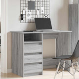 Desk Grey Sonoma 102x50x75 cm Engineered Wood 860468