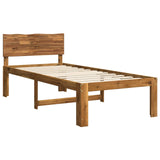 Single Bed Frame with Headboard ROSTOCK Natural 80 x 200 cm 903453