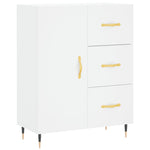 Highboard White 69.5x34x180 cm Engineered Wood 3195883