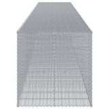 Gabion Basket with Cover 1150x100x100 cm Galvanised Iron 3295211