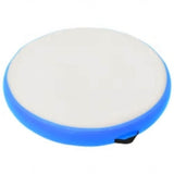 Inflatable Gymnastic Mat with Pump 100x100x20 cm PVC Blue 92710