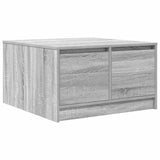 Coffee Table with Drawers Grey Sonoma 70.5x70x40 cm 3328413