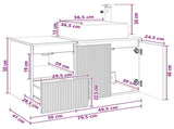 Bathroom Furniture Set 2 pcs White Engineered Wood 3404044