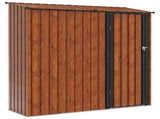 Garden Sheds Brown 203.5 x 73 x 200 cm Metal 42011302