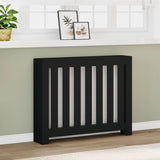 Radiator Cover Black 104x20x82 cm Engineered Wood 852736