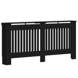 Radiator Cover Black Oak 172 x 19 x 81.5 cm Engineered Wood 884080
