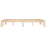 Bed Frame without Mattress Solid Wood Pine 120x200cm 810360