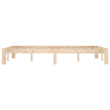 Bed Frame without Mattress Solid Wood Pine 120x200cm 810360