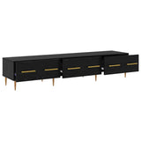 TV Cabinet Black Oak 150 x 36 x 30 cm Engineered Wood 882319